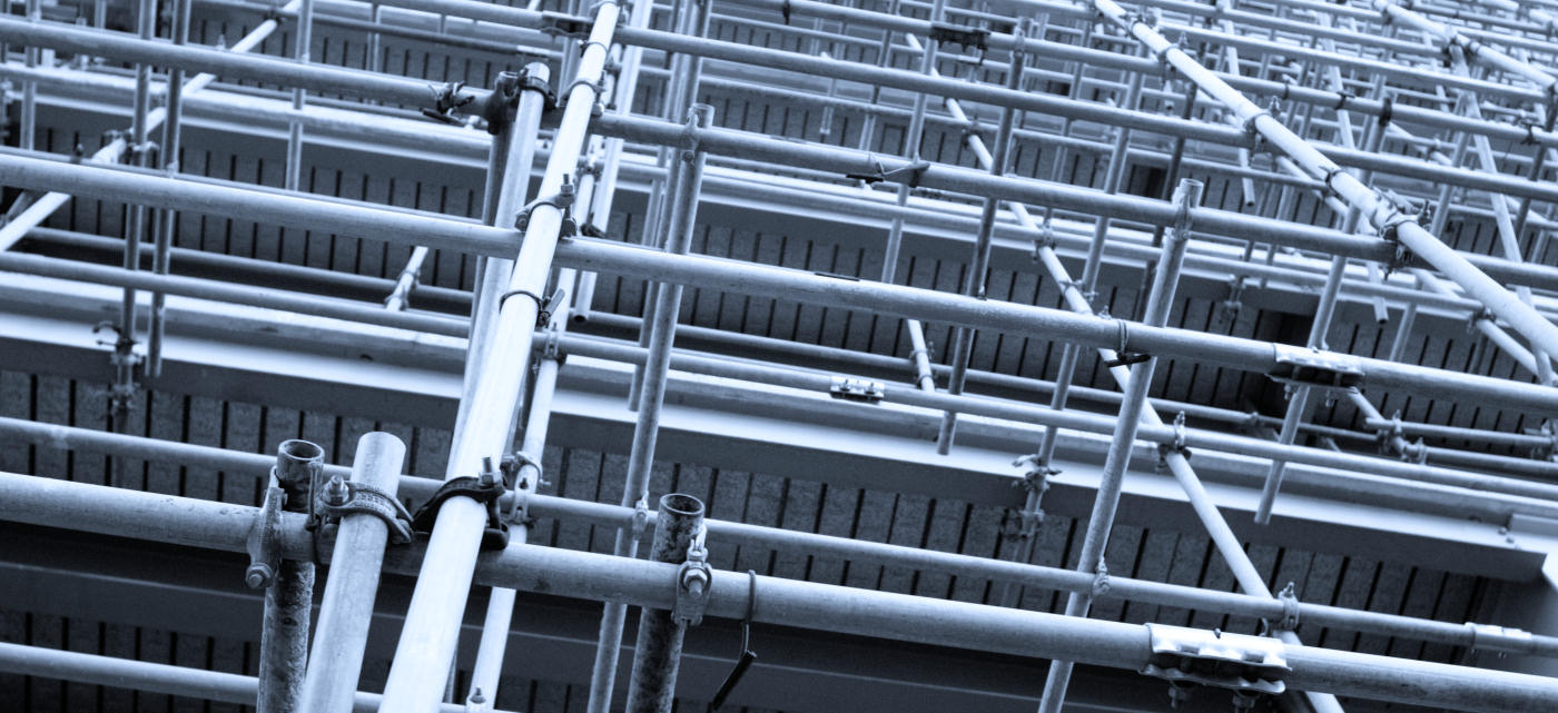 Large scale commercial scaffolding